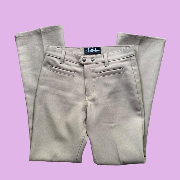 VINTAGE ACADEMIA KHAKI TROUSERS - Picture 1 of 4